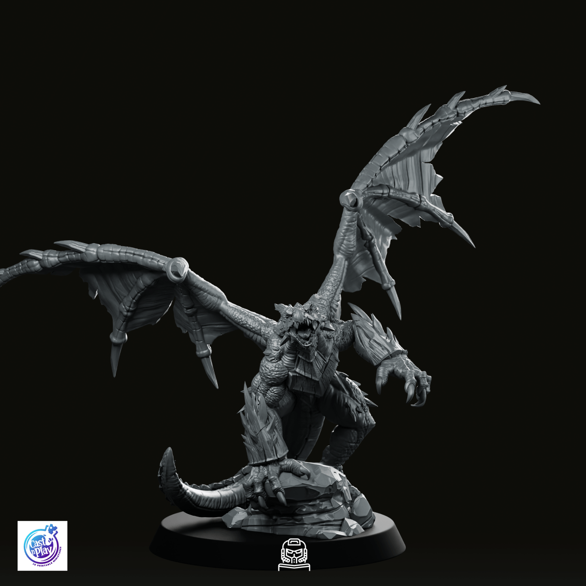 Ivoran - Obsidian Dragon - CastNPlay - We Print Miniatures