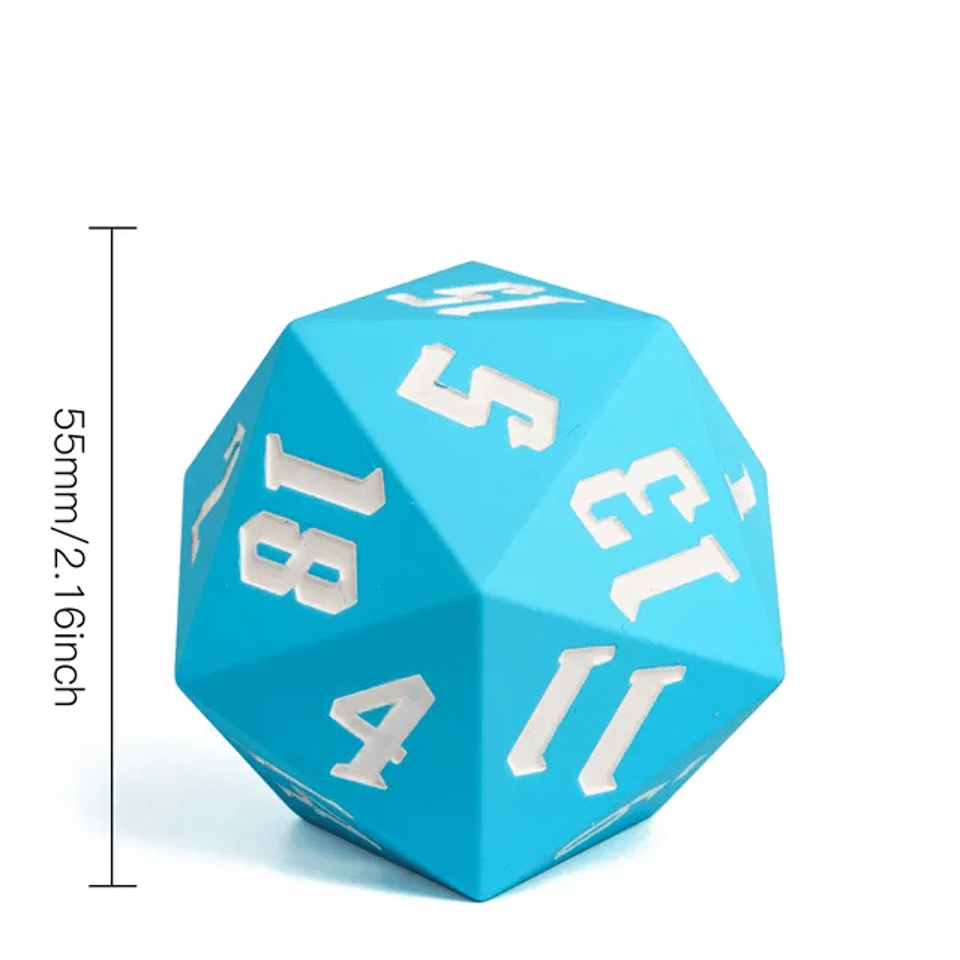 Jester's Bounce | D20 Silicone | Sky Blue - Tabletop Dominion - We Print Miniatures