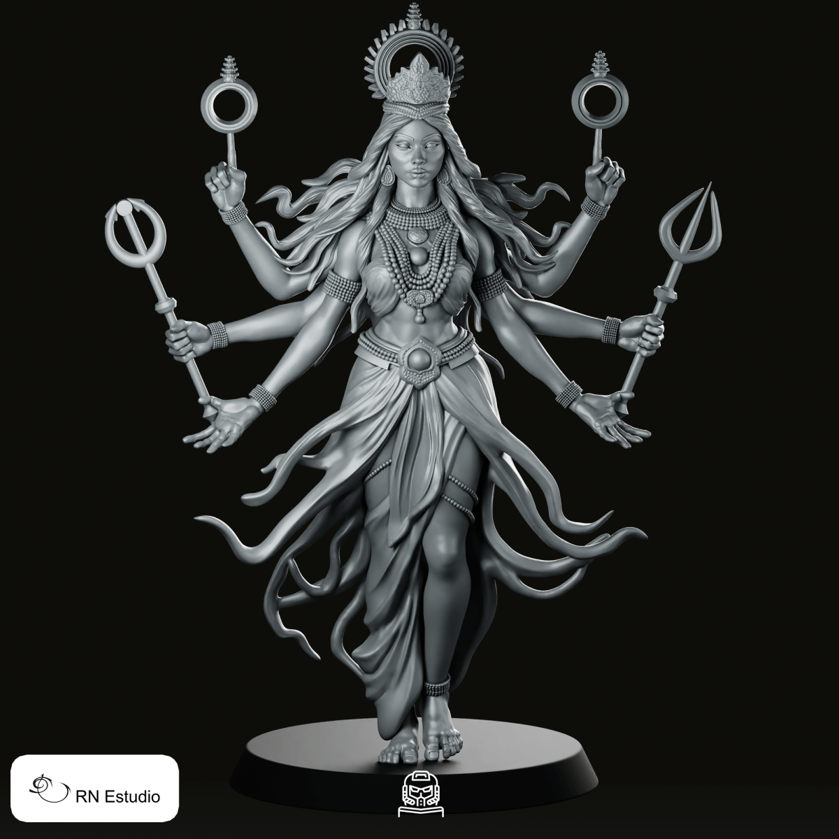 Kali Death Dealer Miniature - RN Estudio - We Print Miniatures