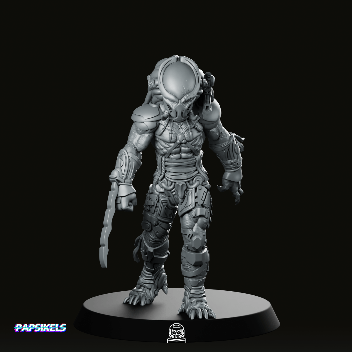 Lanika Elite Vixen Skull Hunter Sergio Clan 2 Papsikels Miniature - Papsikels Miniatures - We Print Miniatures