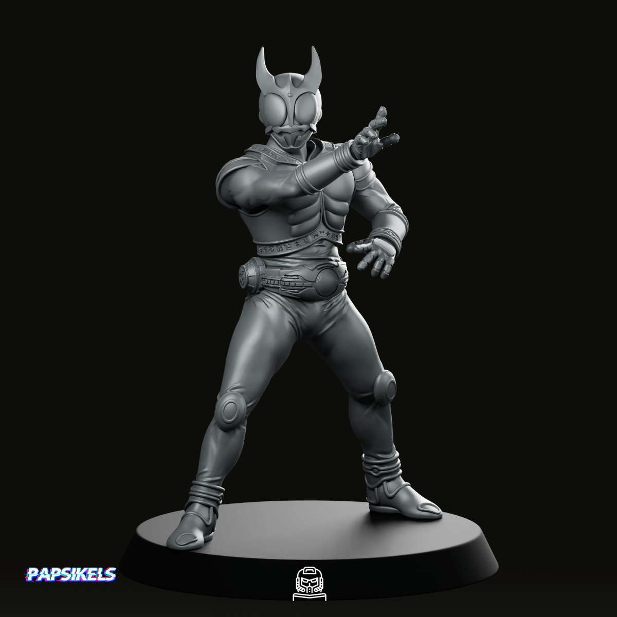 Masked Cyber Rider Kuuga 1 Miniature - Papsikels Miniatures - We Print Miniatures