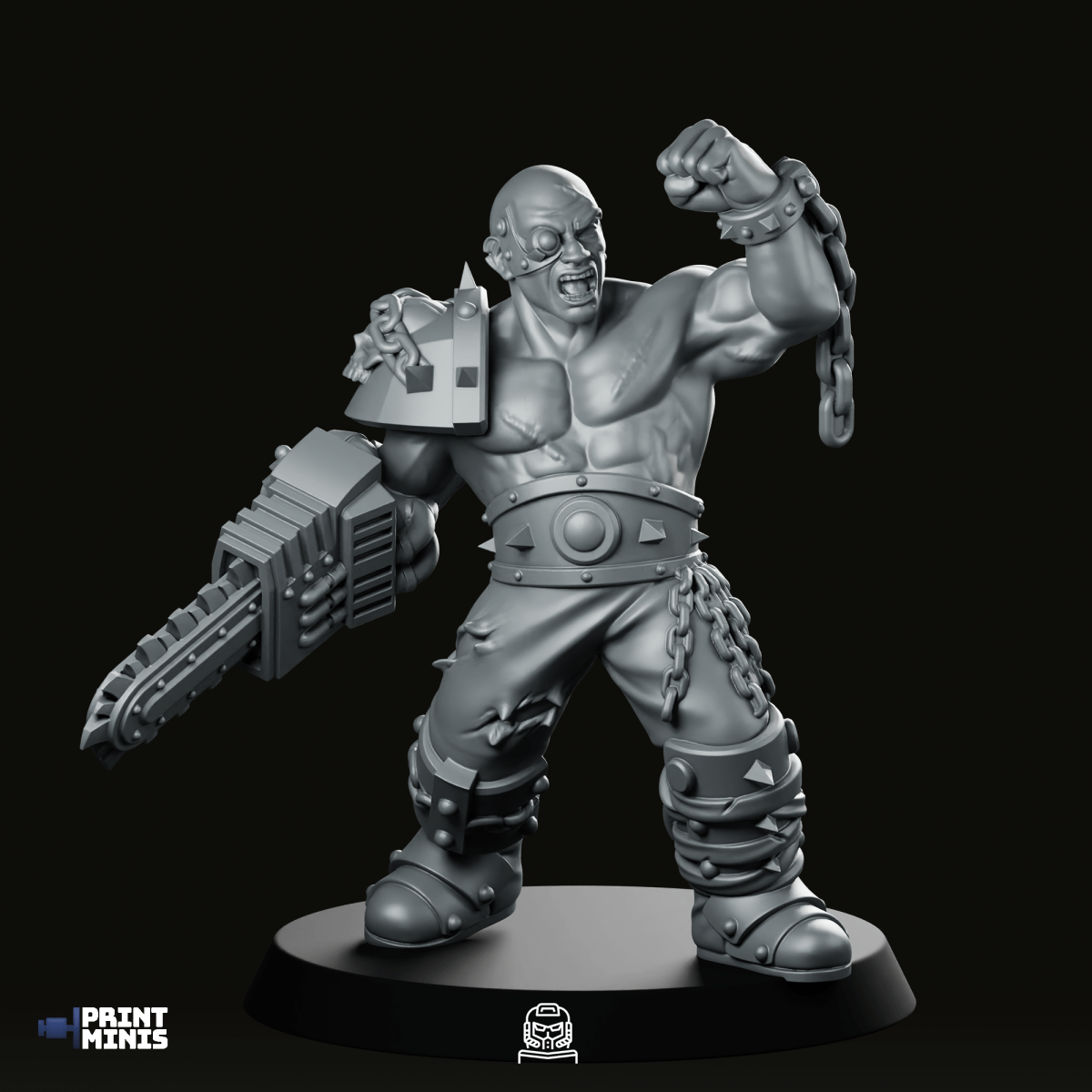Master Pit Fighter 2 Miniature - PrintMinis - We Print Miniatures