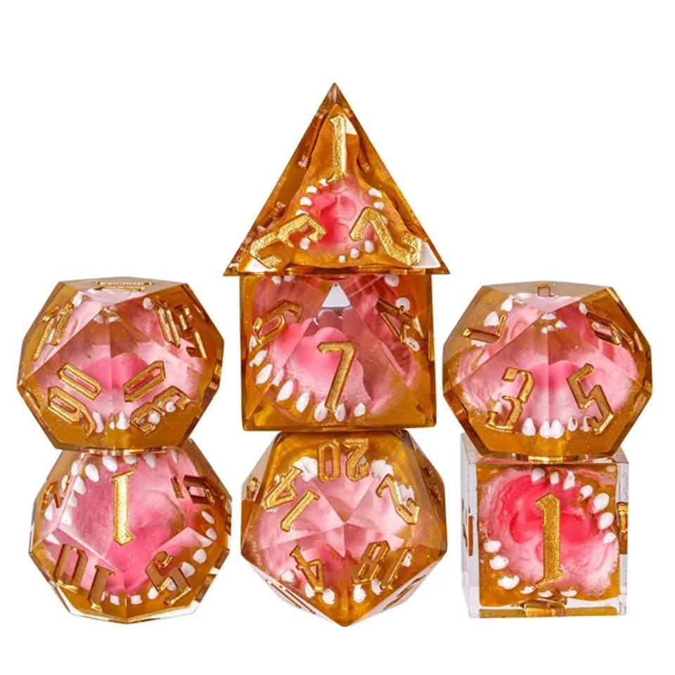Mimic's Clutch | Sharp Edge Dice | 7 Piece Set - Tabletop Dominion - We Print Miniatures