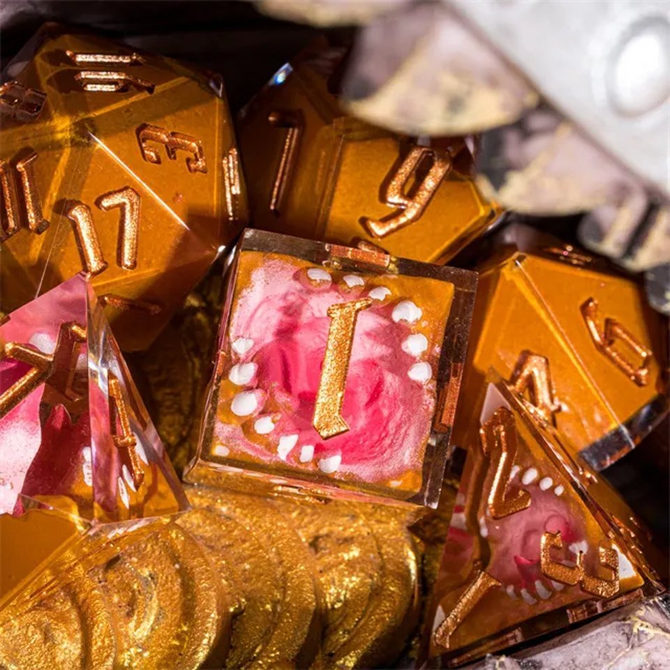 Mimic's Clutch | Sharp Edge Dice | 7 Piece Set - Tabletop Dominion - We Print Miniatures