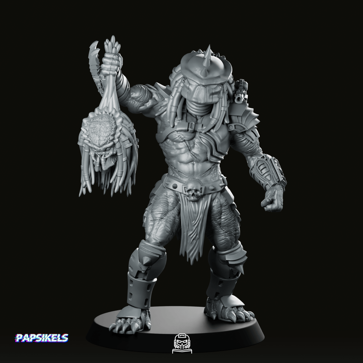 Outlaw Skull Hunter Without Honour Miniature - Papsikels Miniatures - We Print Miniatures