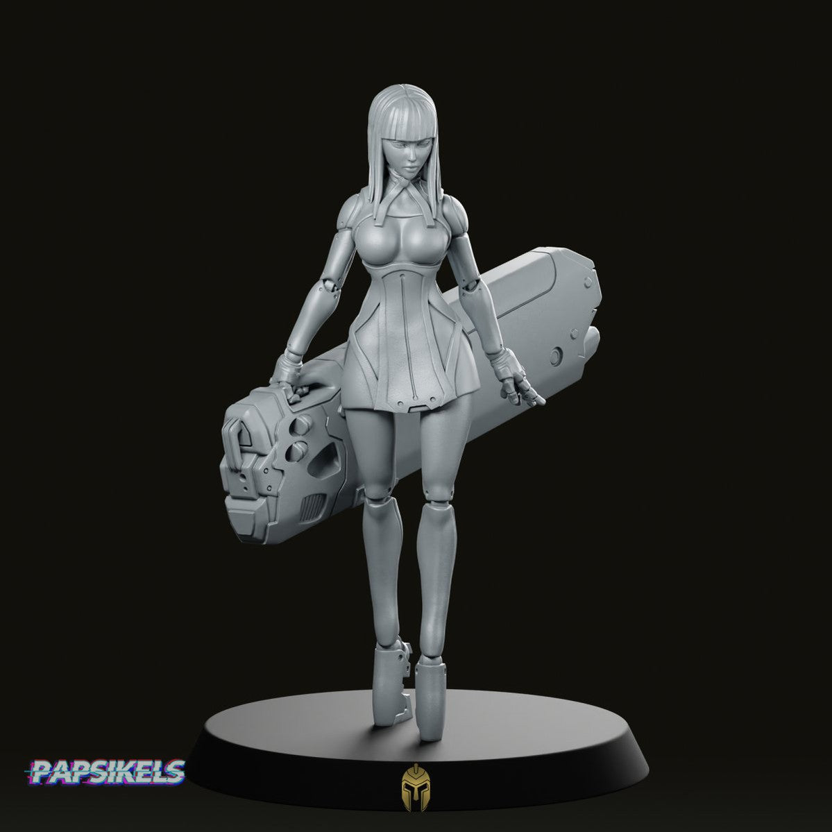 Papz Bio Electric Head Scientist 1 Miniature -Papsikels Miniatures - We Print Miniatures
