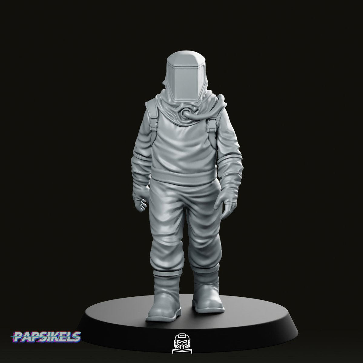 Papz Industries Hazmat Scientist 1 Miniature - Papsikels Miniatures - We Print Miniatures