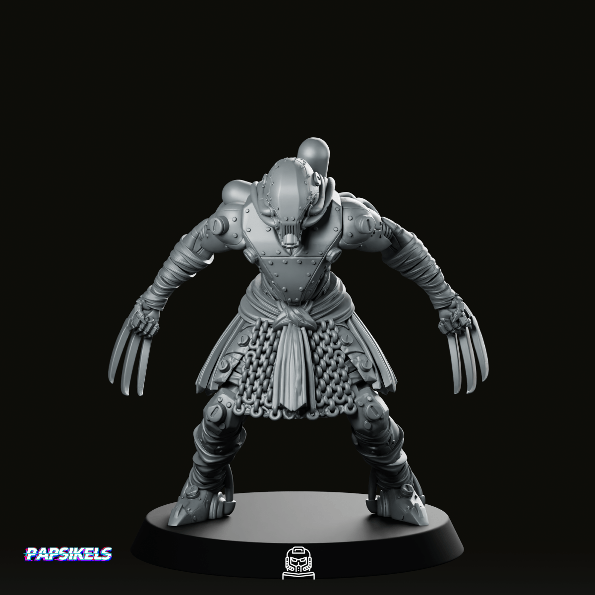 Payatas Death Commando 1 Trench Crusade Miniature - Papsikels Miniatures - We Print Miniatures