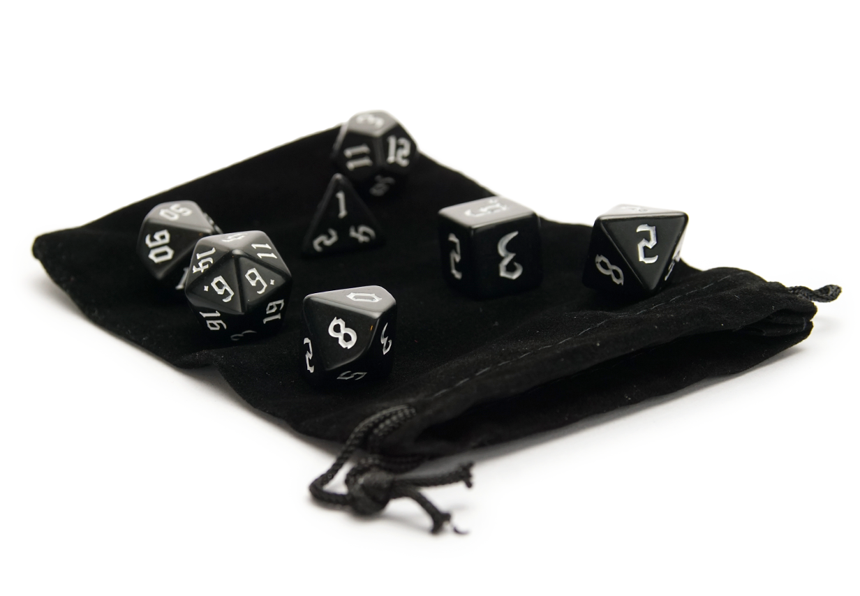 Plain Dice Bag - Black