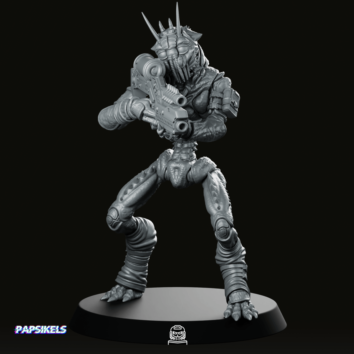 Prawn Outlander Rebel Fighter 2 Miniature - Papsikels Miniatures - We Print Miniatures
