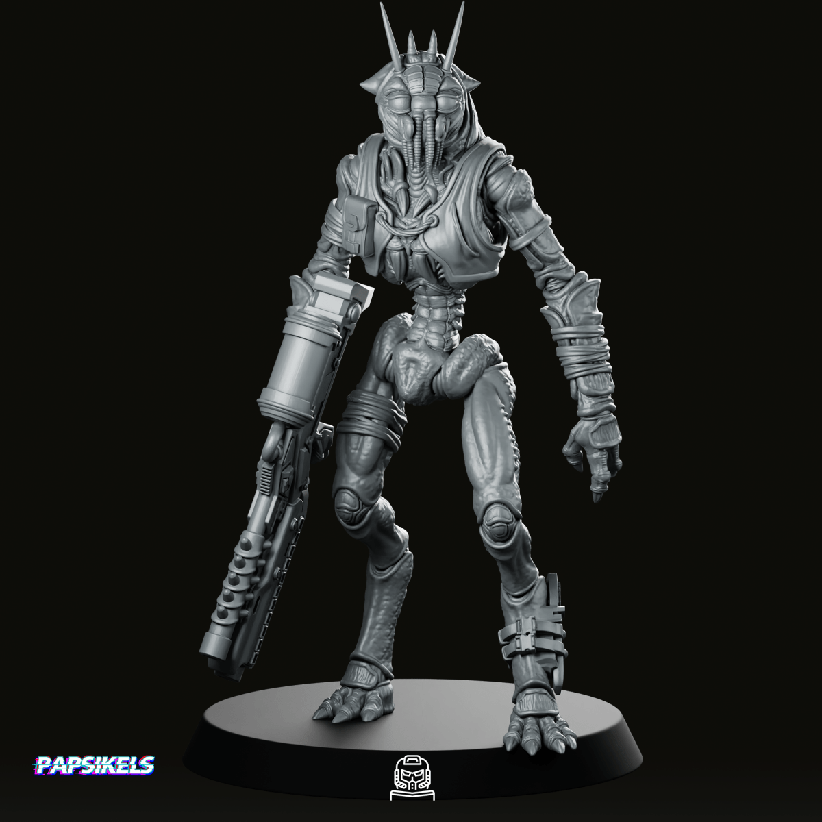 Prawn Outlander Rebel Fighter 4 Miniature - Papsikels Miniatures - We Print Miniatures