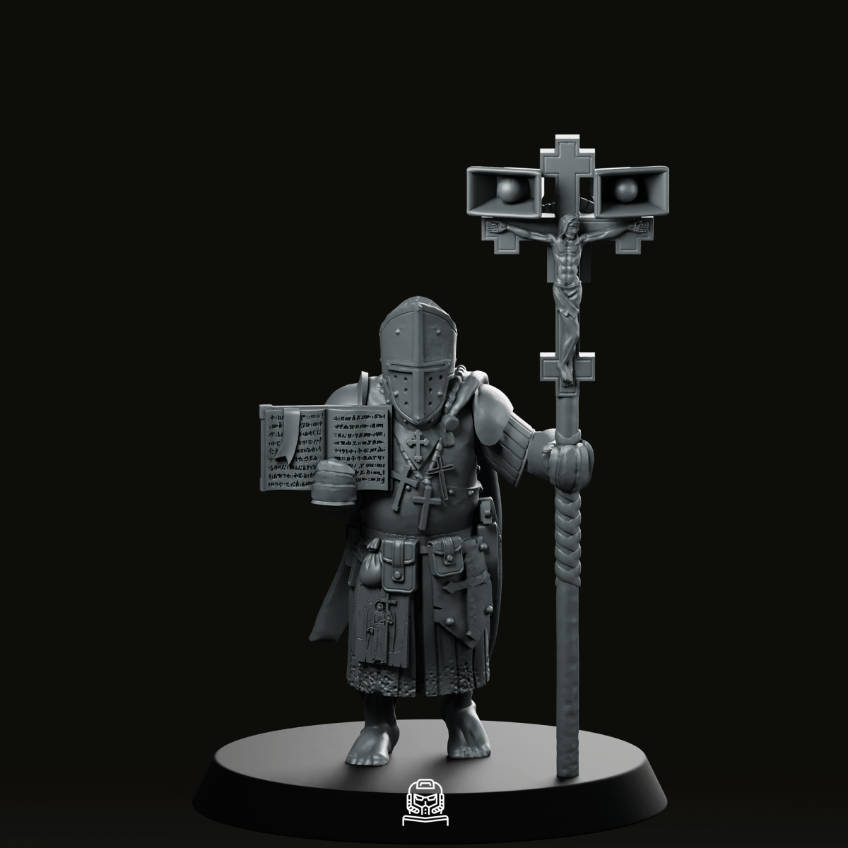 Priest Trench Crusade Miniature - Onmioji - We Print Miniatures