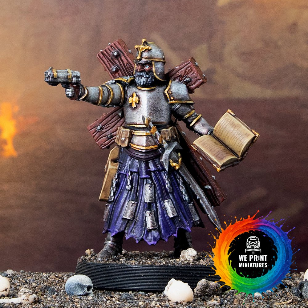 Quiapo Trench Cleric Miniature Trench Crusade - Papsikels Miniatures - We Print Miniatures