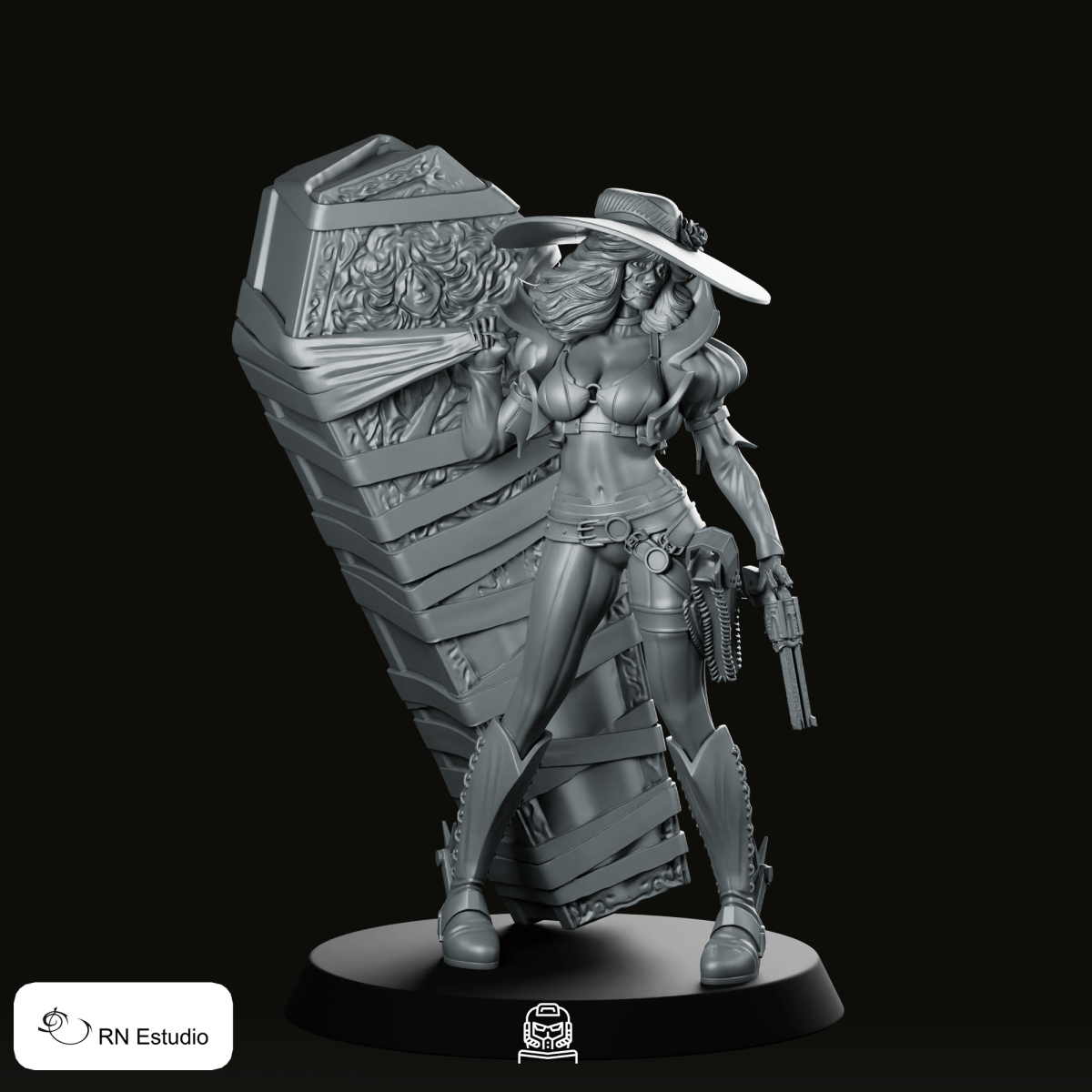 Raven Chrome Cyberpunk 2077 Miniature - RN Estudio - We Print Miniatures