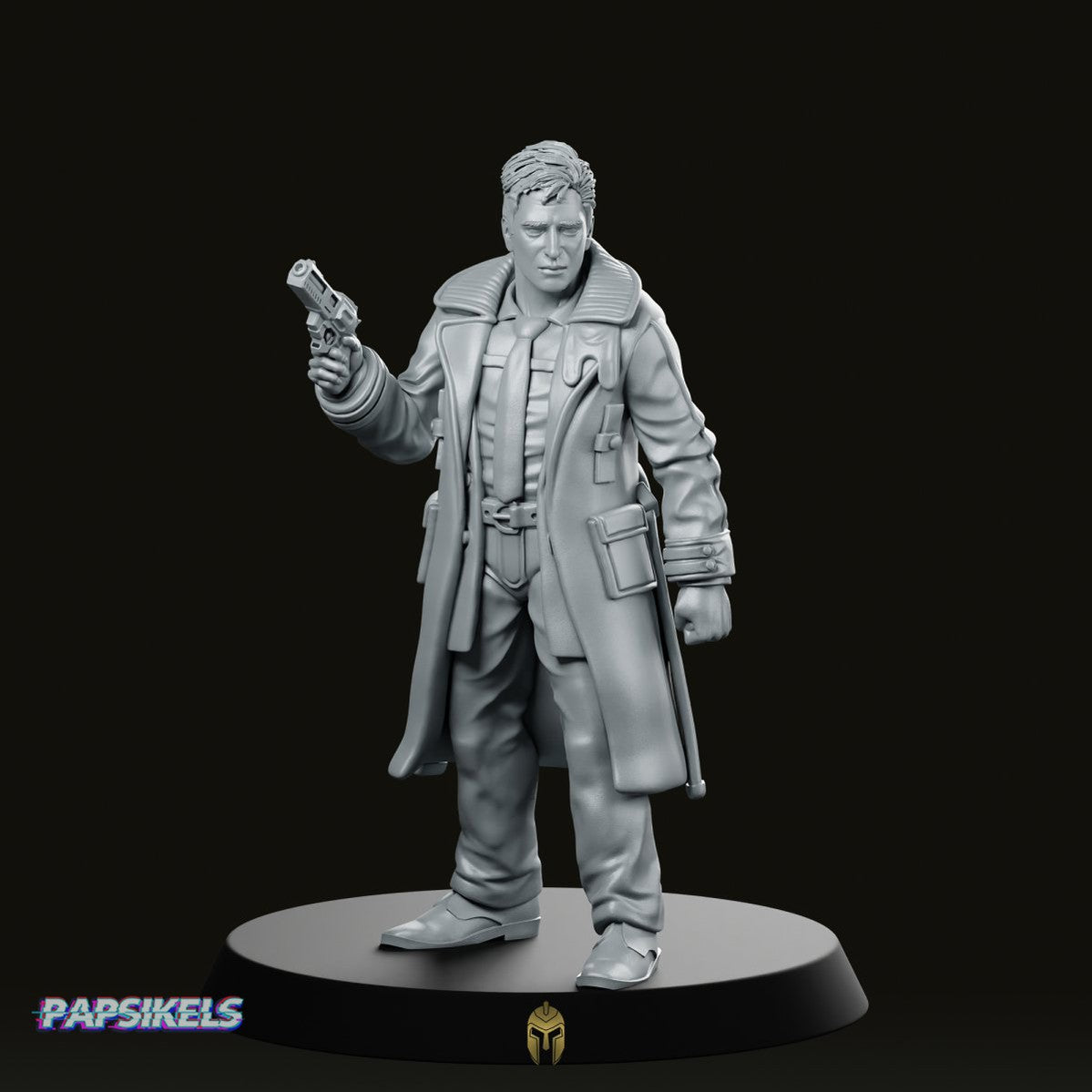 Replicant Retire Unit Ricky Deckard Miniature - Papsikels Miniatures - We Print Miniatures