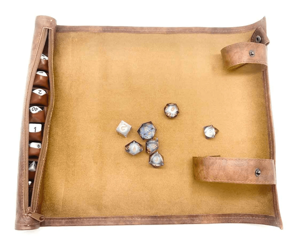 Scroll of Fates | Premium Vegan Leather Dice Mat - Tabletop Dominion - We Print Miniatures