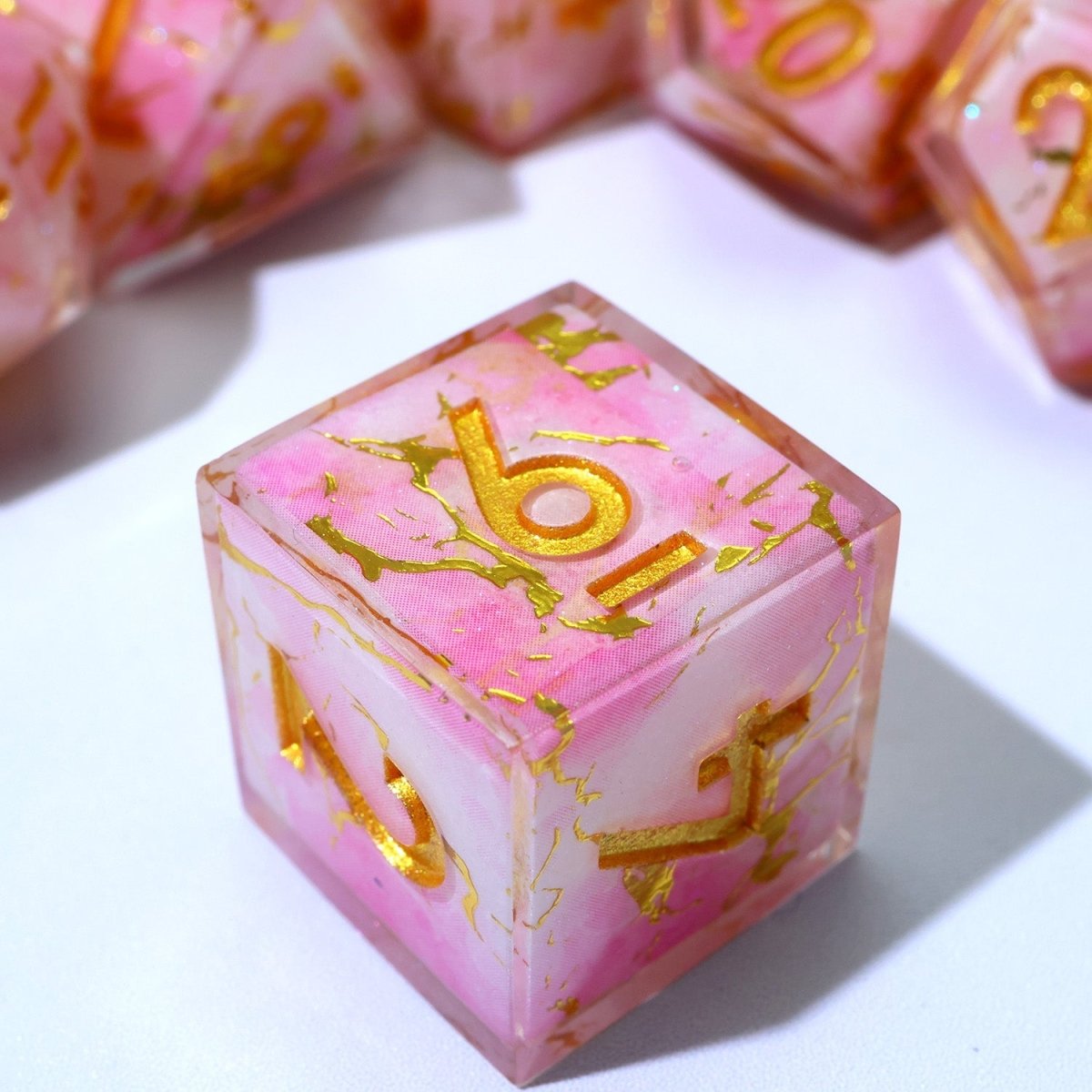 Seraphic Bloom | Art Core Dice | 7 Piece Set - Tabletop Dominion - We Print Miniatures