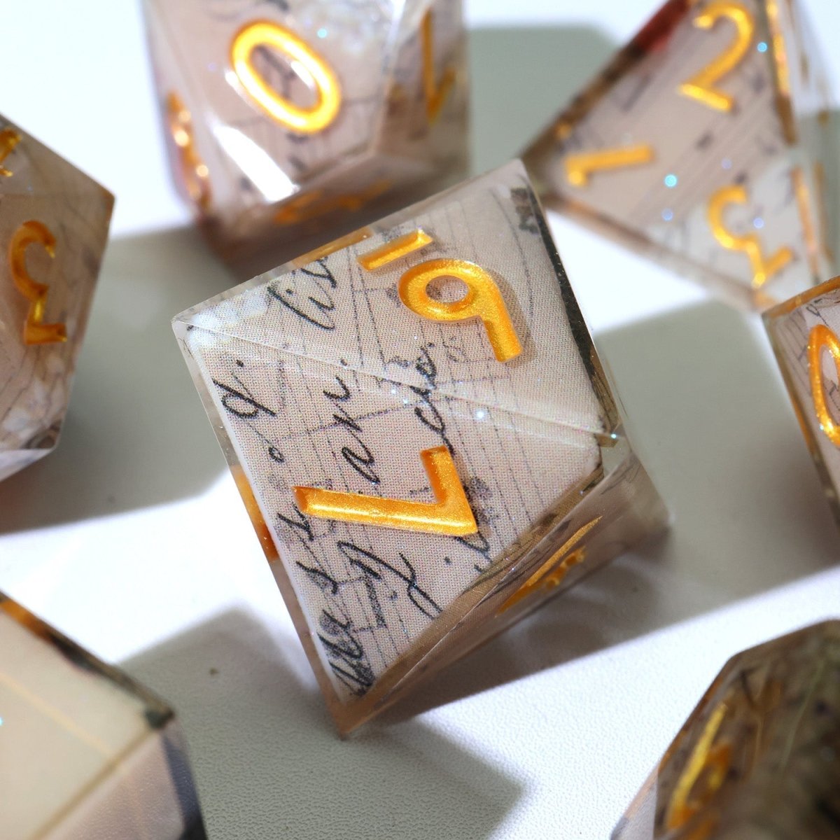 Sonnet of Thorns | Art Core Dice| 7 Piece Set - Tabletop Dominion - We Print Miniatures