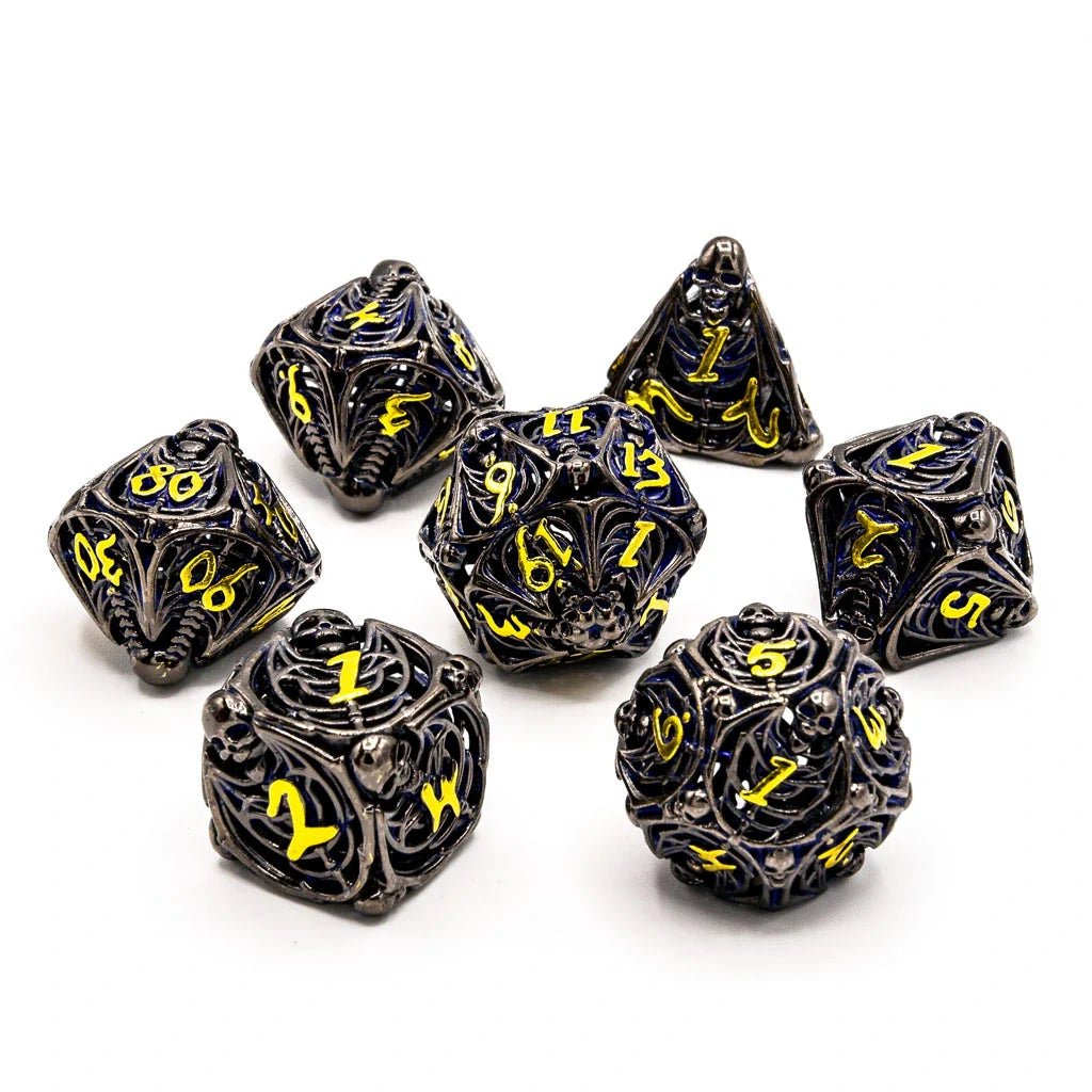 Soulrend | Hollow Metal | 7 Piece Set - Balanced Dice Set - Tabletop Dominion - We Print Miniatures