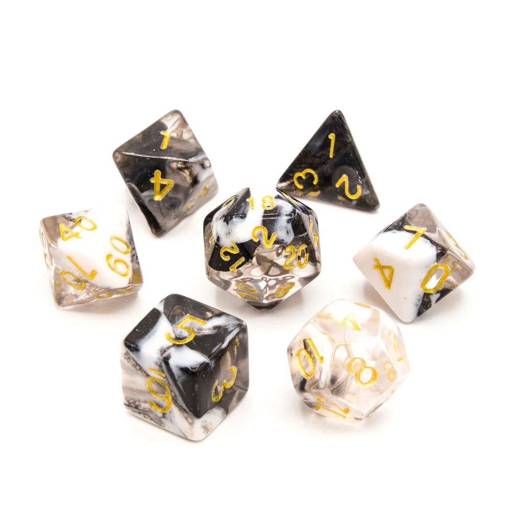 Spectral Frost | Acrylic Dice | 7 Piece Set - Tabletop Dominion - We Print Miniatures