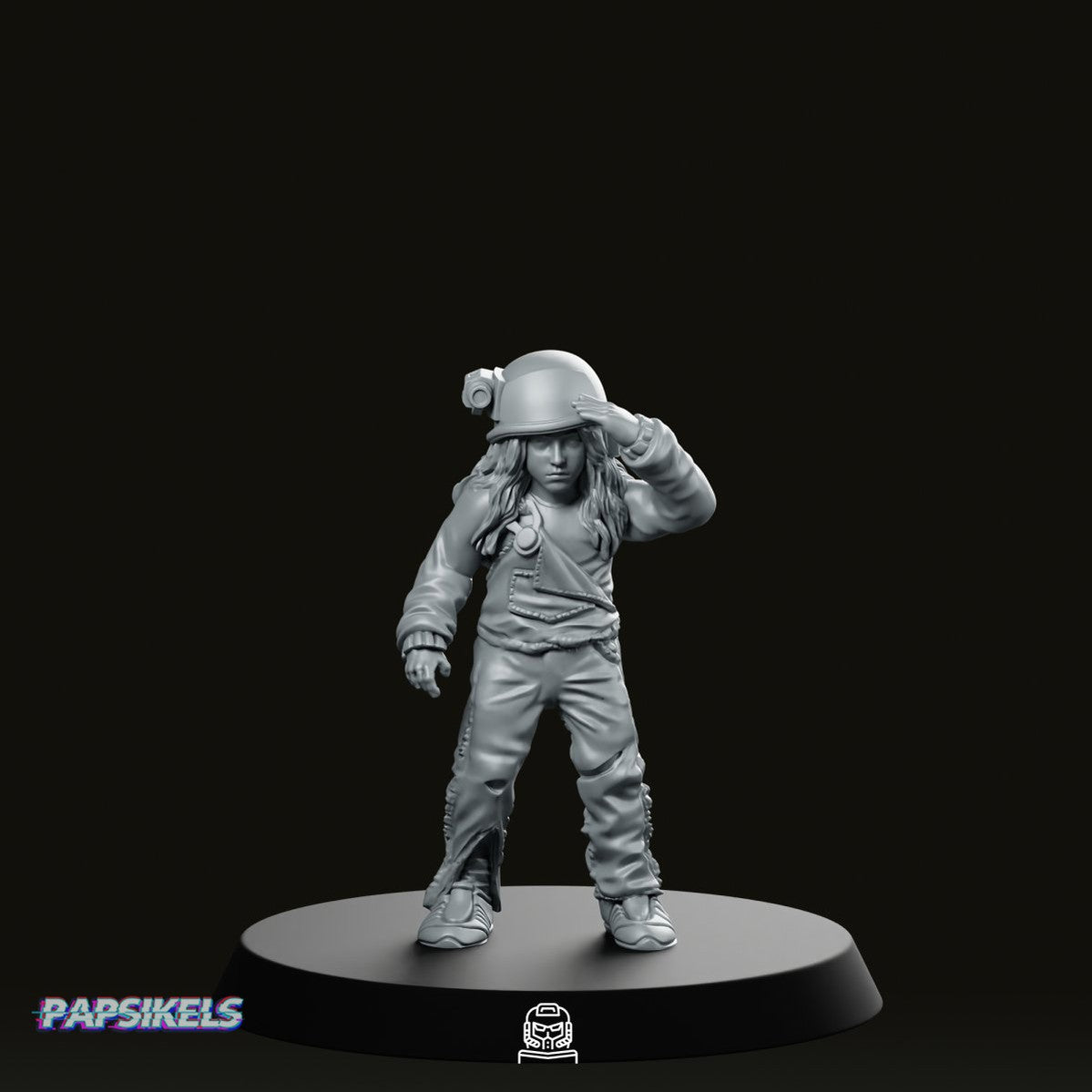 Surrogate Child Salute Miniature - Papsikels Miniatures - We Print Miniatures