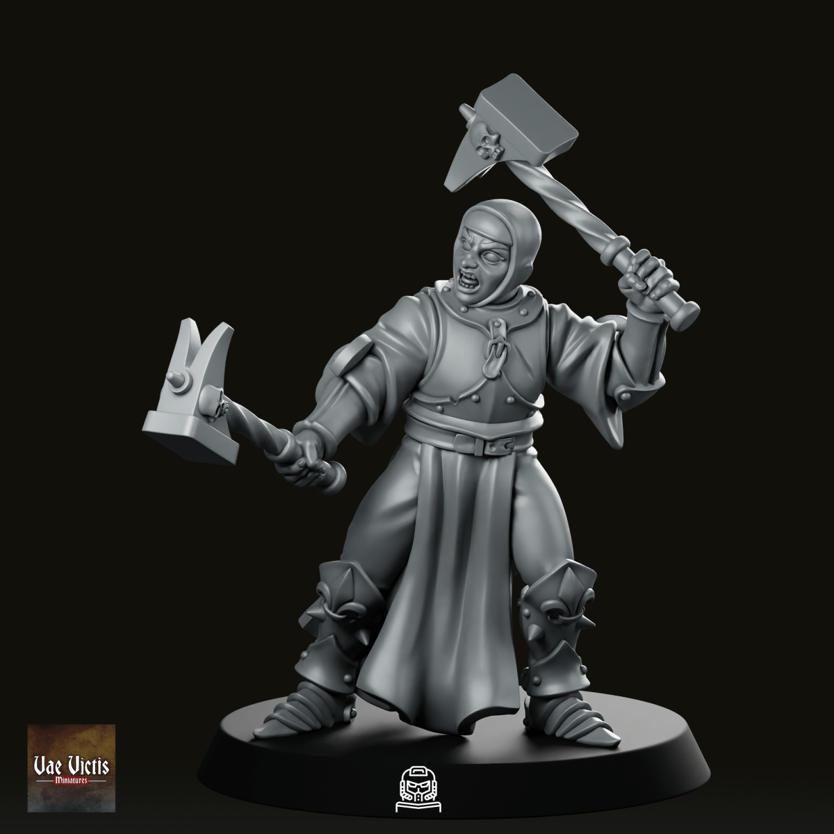 Swords For Hire Zealous Nun 03 Miniature - Vae Victis - We Print Miniatures
