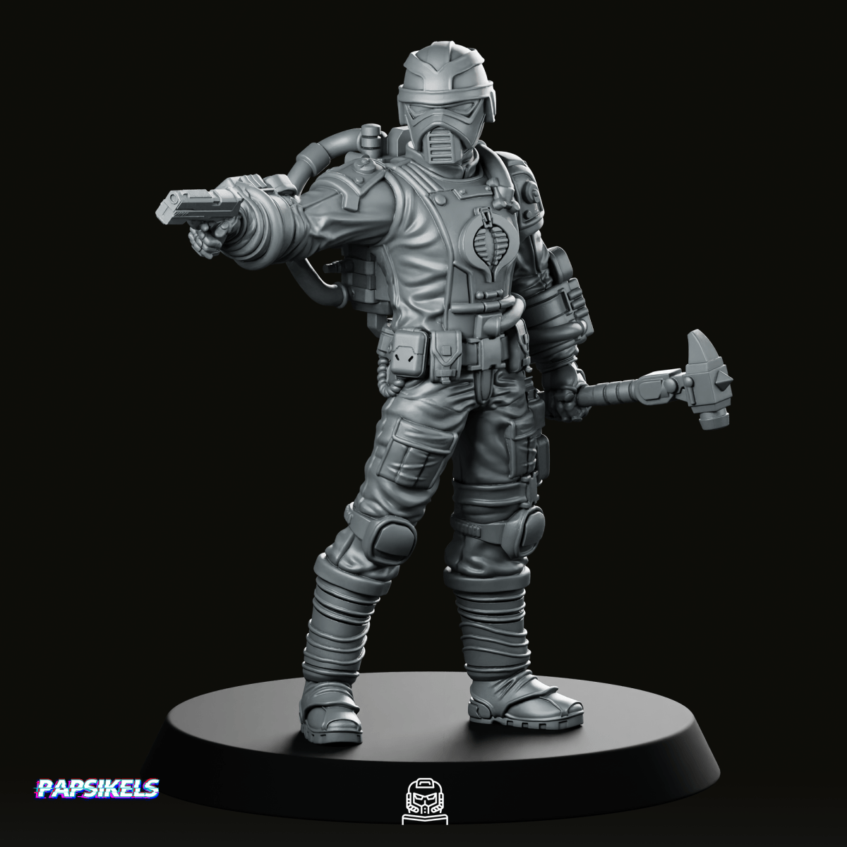 Techno Viper 5 Miniature - Papsikels Miniatures - We Print Miniatures