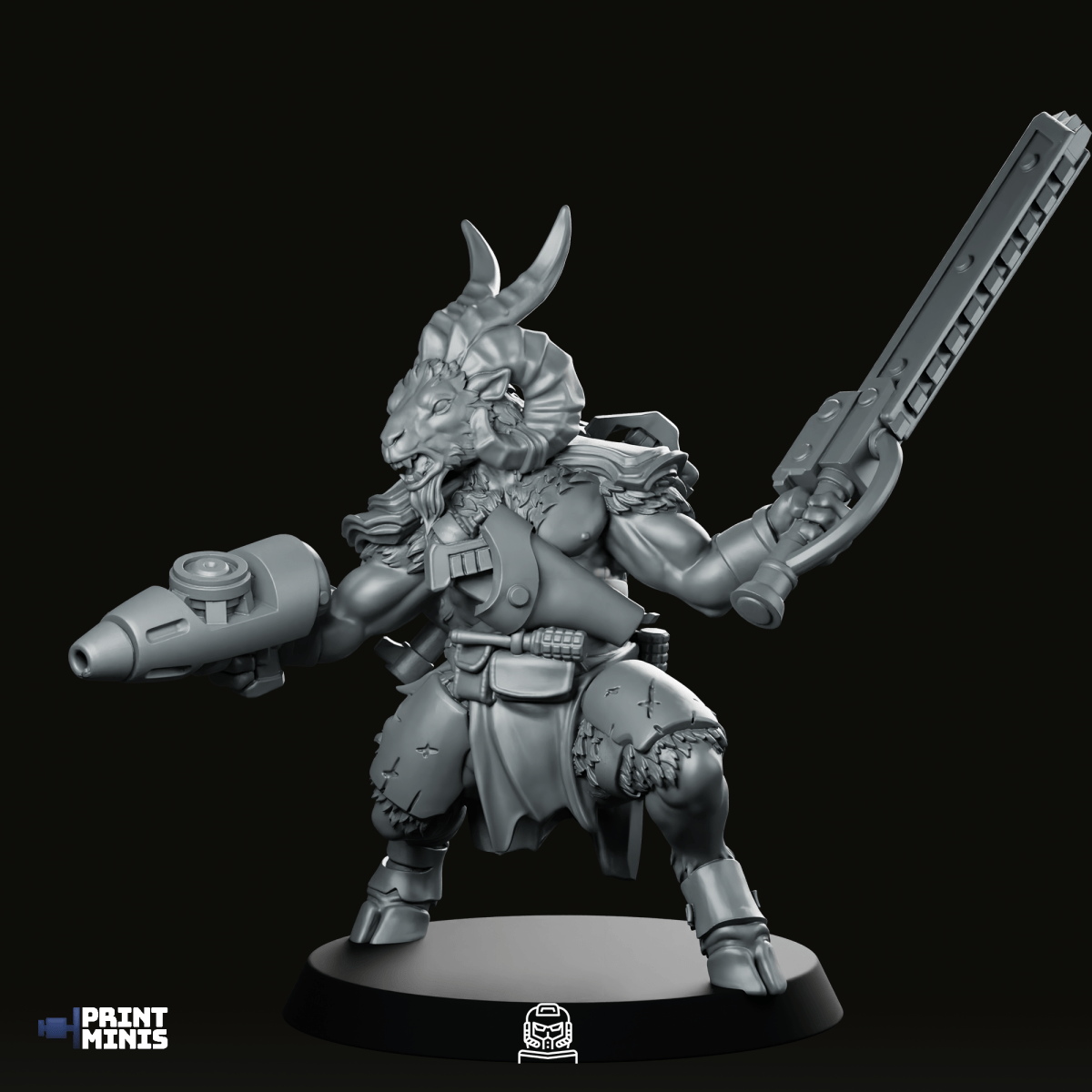 Varn Brakk Craghorn Miniature - PrintMinis - We Print Miniatures