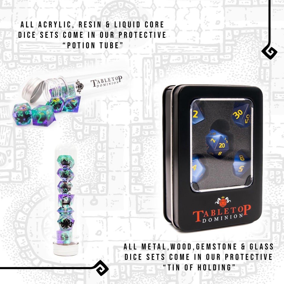 Vegan Leather Dice Bag and Tray - Tabletop Dominion - We Print Miniatures