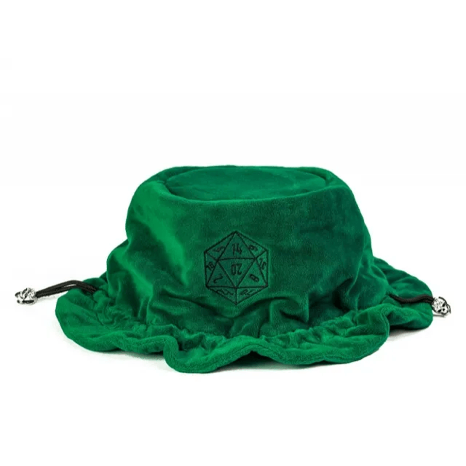 Velvet Vault | Super - Soft Large Dice Bag | Green - Tabletop Dominion - We Print Miniatures