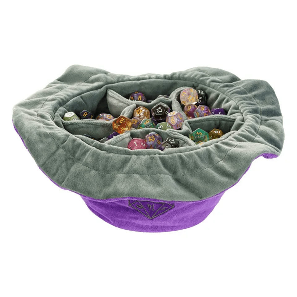 Velvet Vault | Super - Soft Large Dice Bag | Purple - Tabletop Dominion - We Print Miniatures