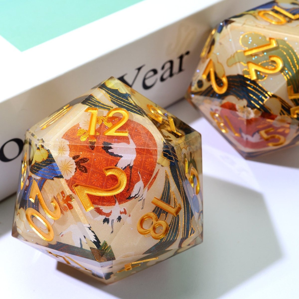 Whispering Glade | 50mm D20 | Oversized Art Core Dice - Tabletop Dominion - We Print Miniatures