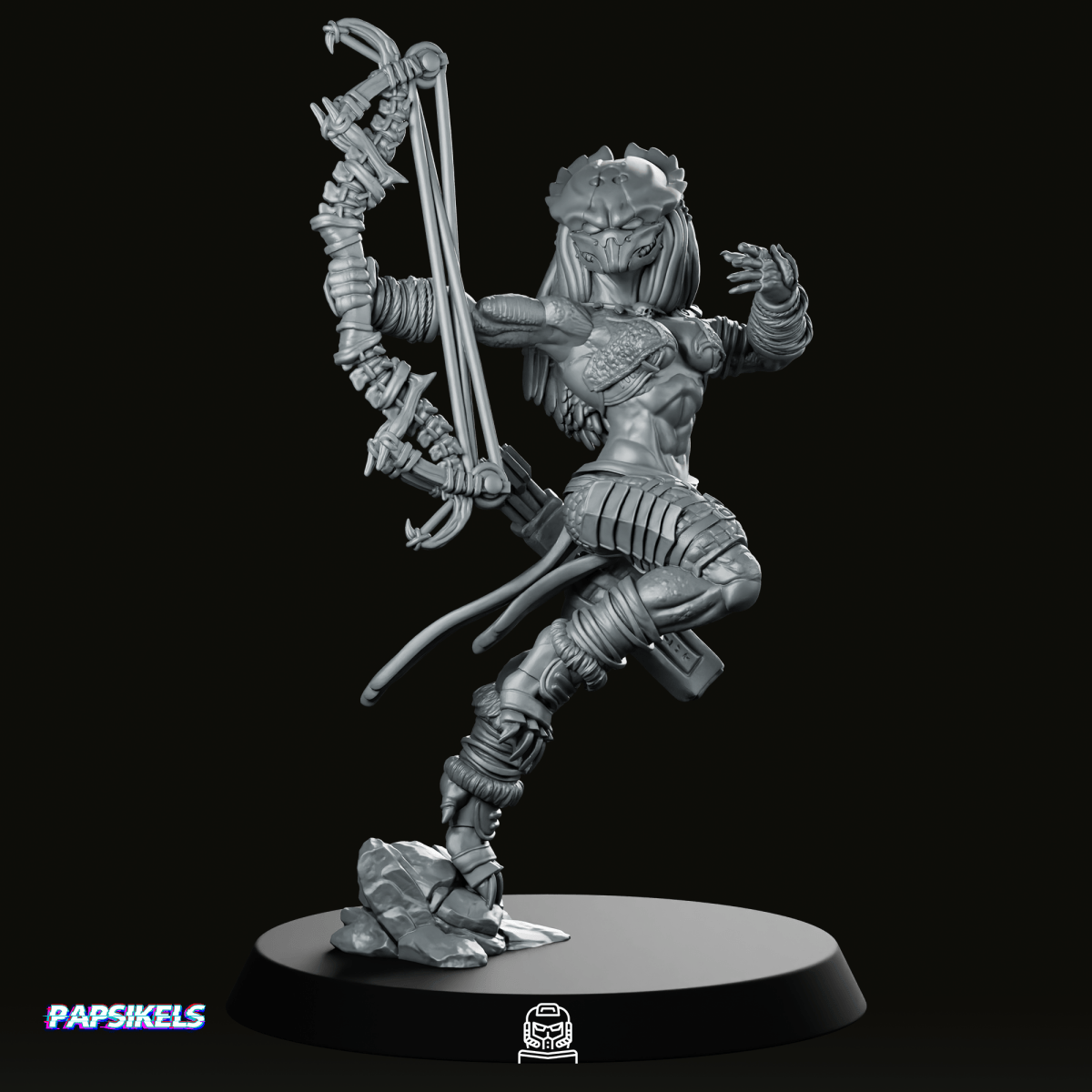 Widow Skull Hunter Washp Miniature - Papsikels Miniatures - We Print Miniatures