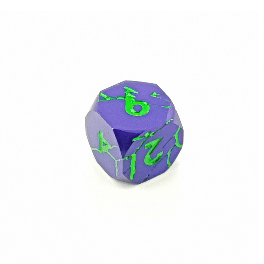 Wraith Bloom | Solid Metal Dice | 7 Piece Set - Tabletop Dominion - We Print Miniatures