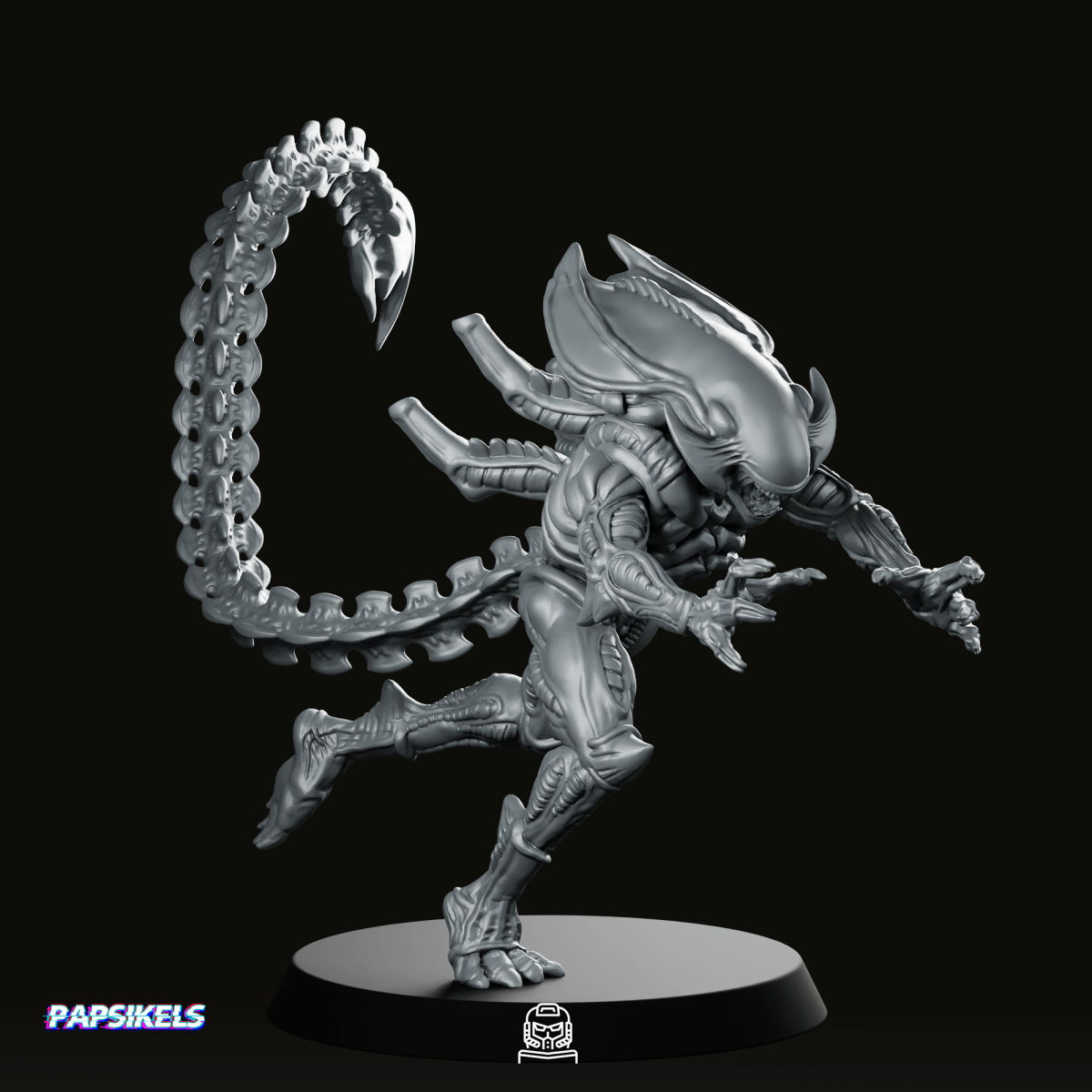 Xeno Brood Abductor Fixed Miniature - Papsikels Miniatures - We Print Miniatures
