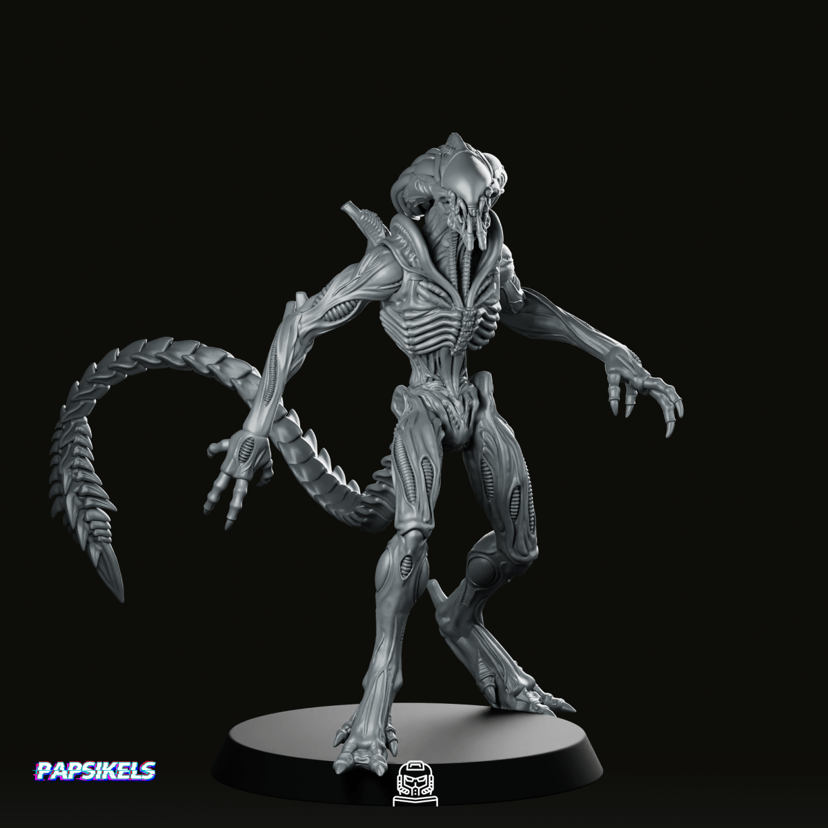Xeno Predalien 1 Miniature - Papsikels Miniatures - We Print Miniatures