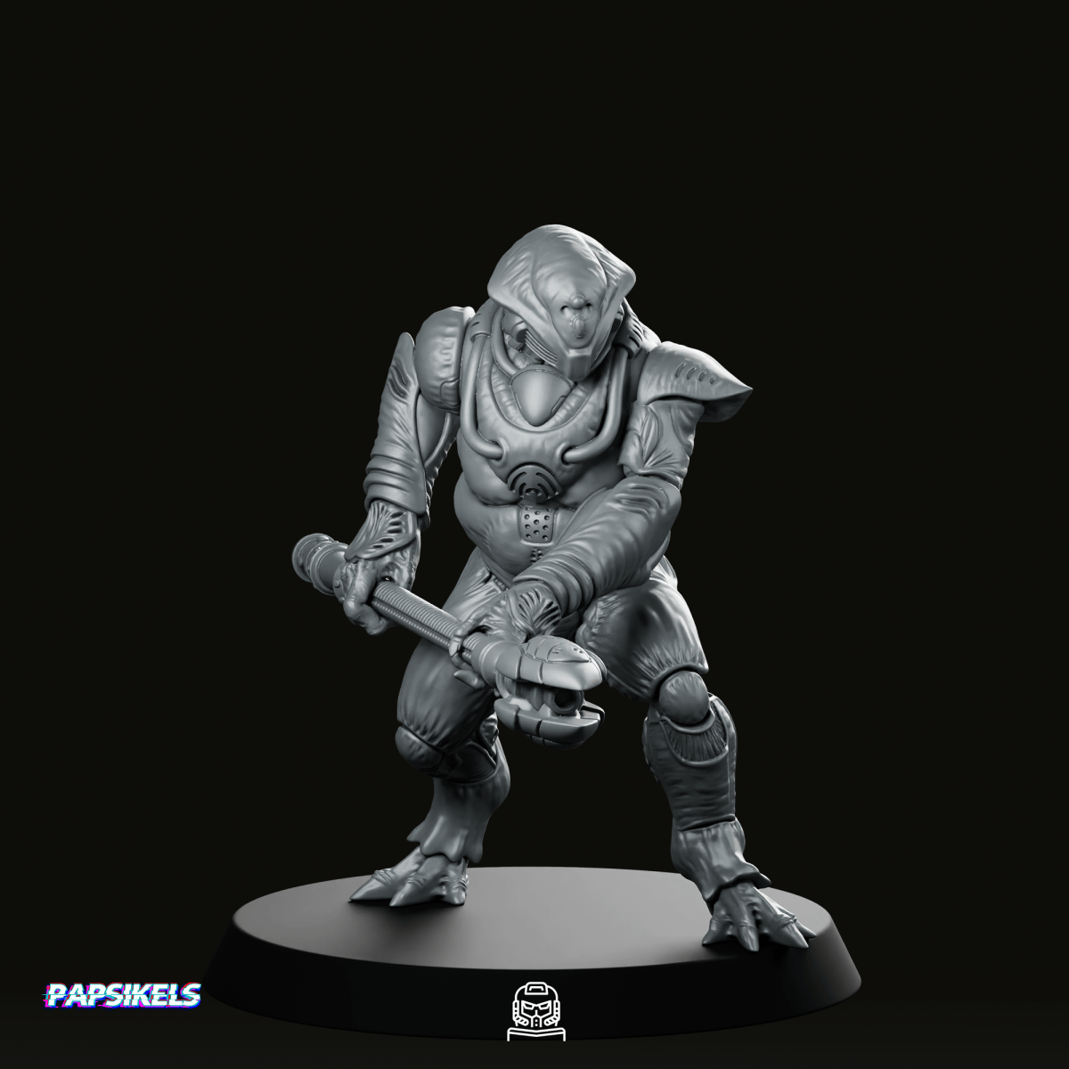 Xeno Squid Overseer 6 Miniature - Papsikels Miniatures - We Print Miniatures