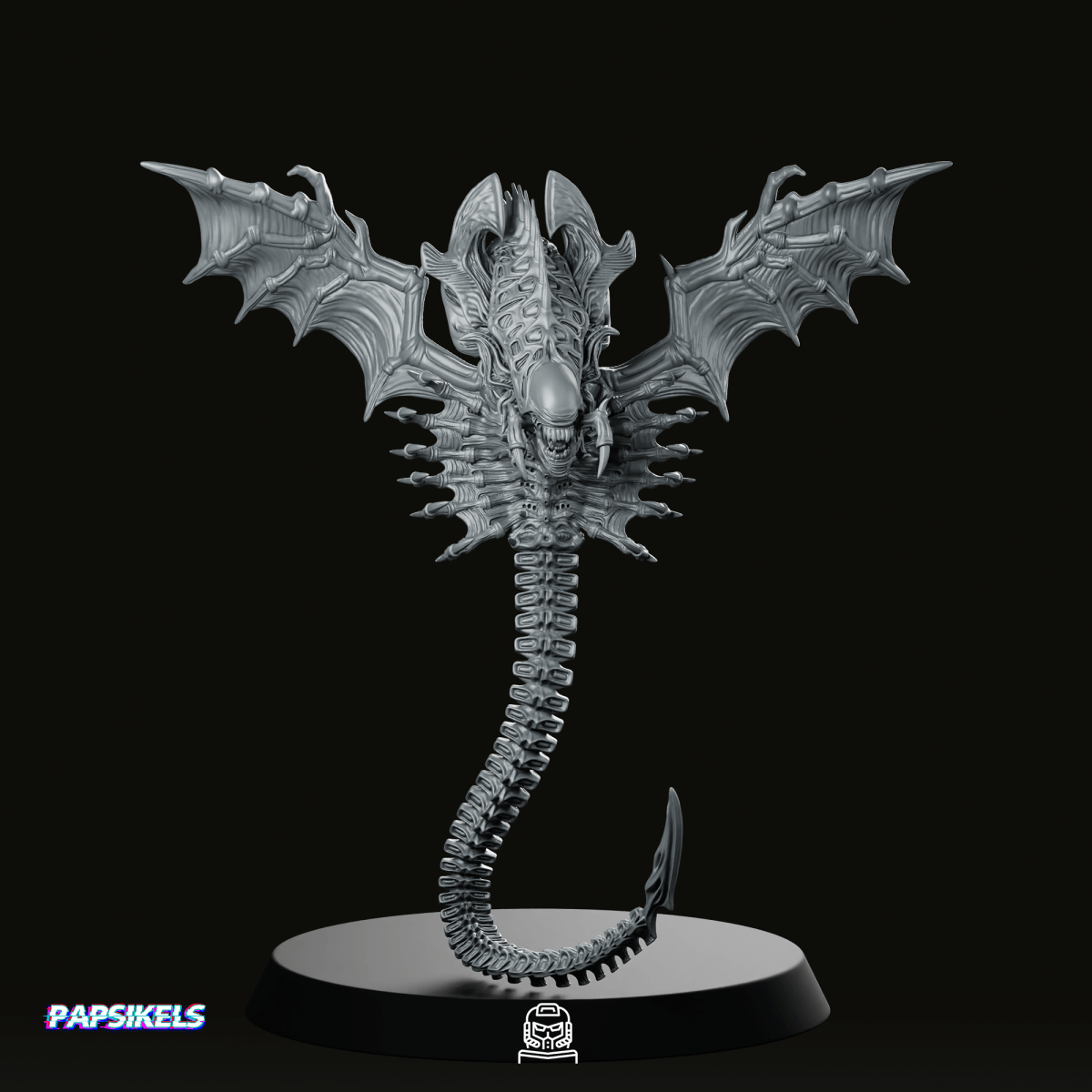 Xeno Winged Viper Miniature - Papsikels Miniatures - We Print Miniatures