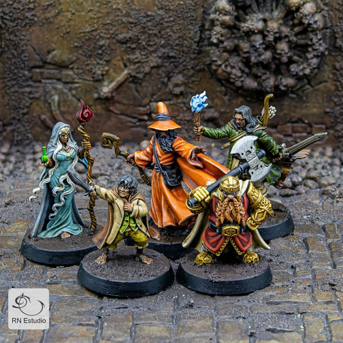 5 D&D Heroes 28mm Miniatures Starter Pack - We Print Miniatures -RN EStudio