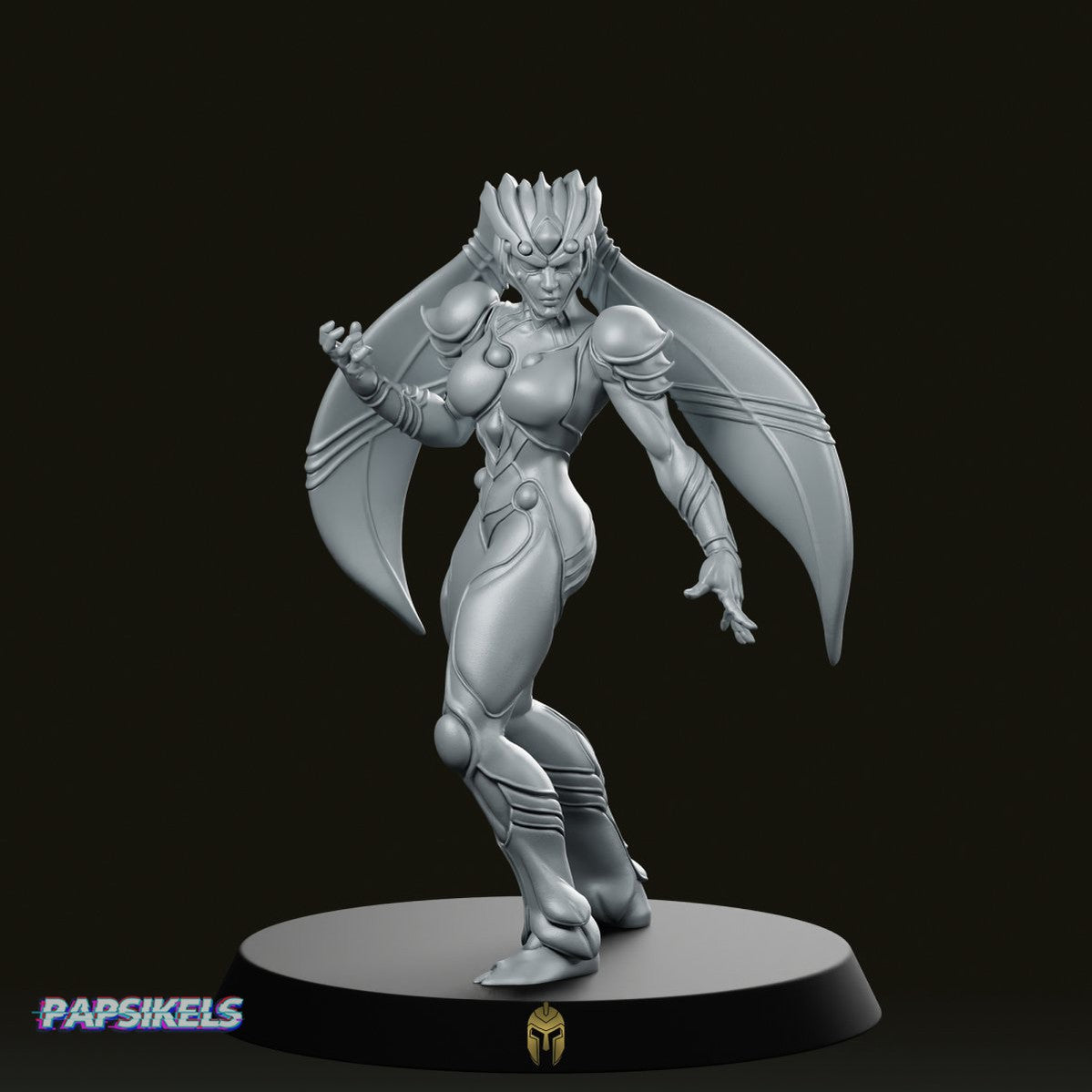 Advance Papsilord Feminine Leader 3 Miniature - We Print Miniatures