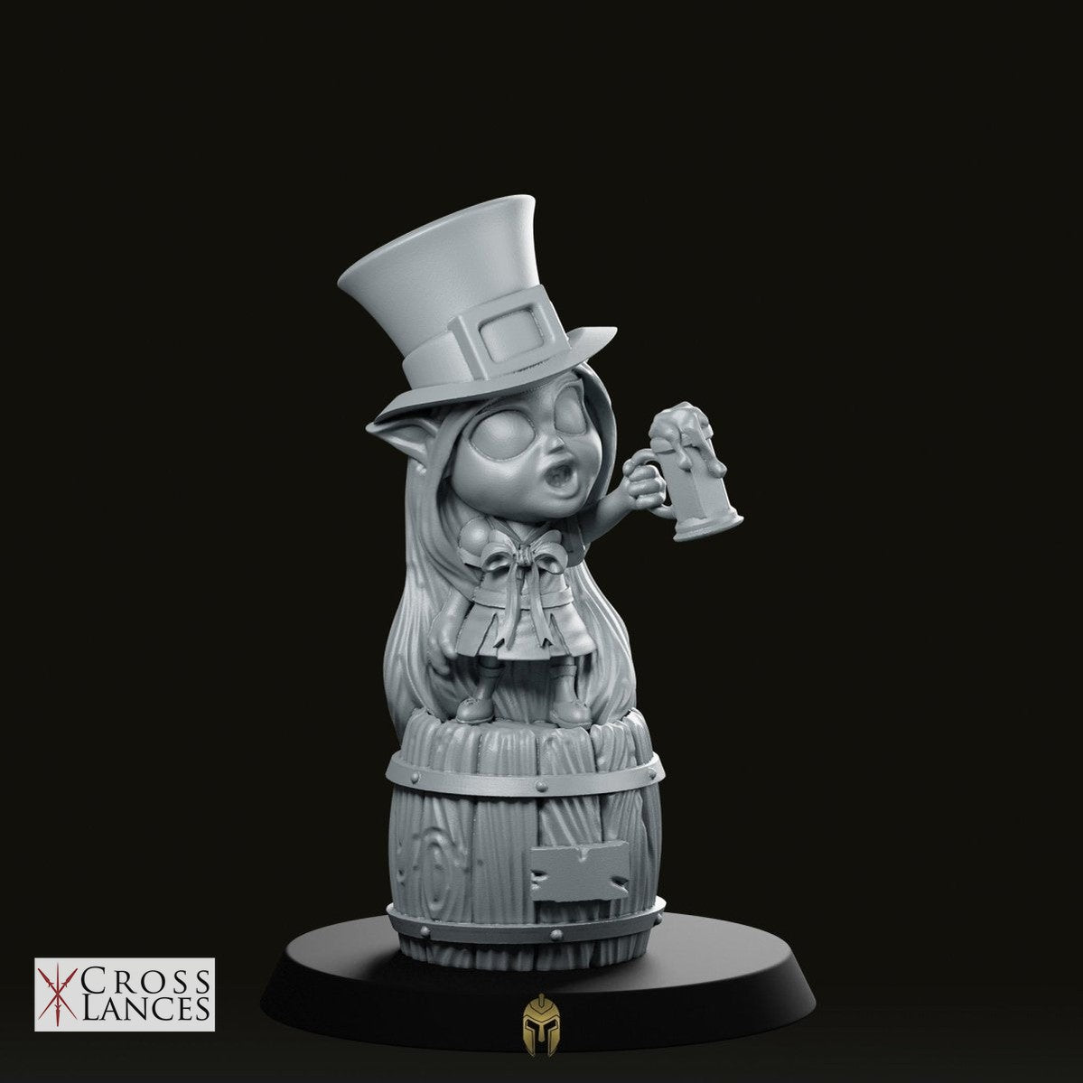Cheerleader Leprechaun Miniature - We Print Miniatures