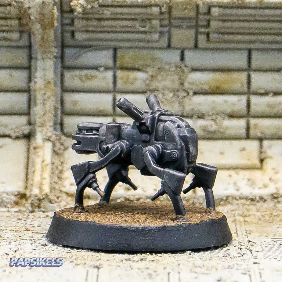 Cyberpunk Drone Dog Bingo Miniature - We Print Miniatures