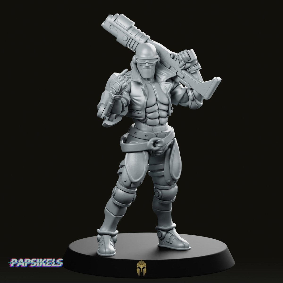 Cyberpunk Ricky Lemons Ganger Miniature - We Print Miniatures