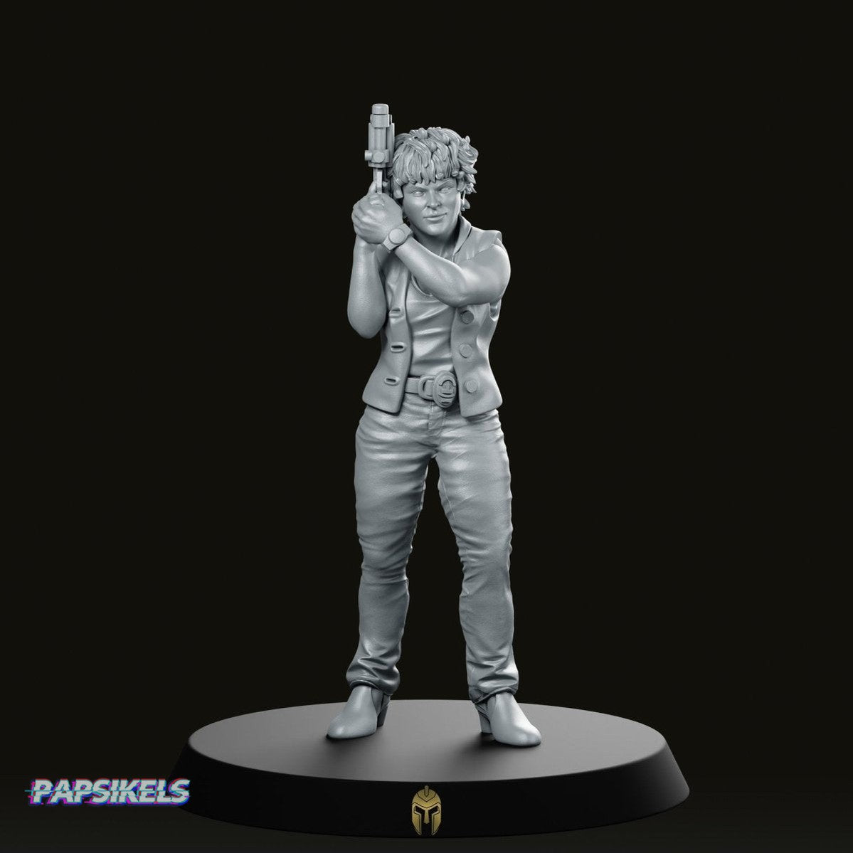 Detective Leona Magdalena Scifi Miniature - We Print Miniatures