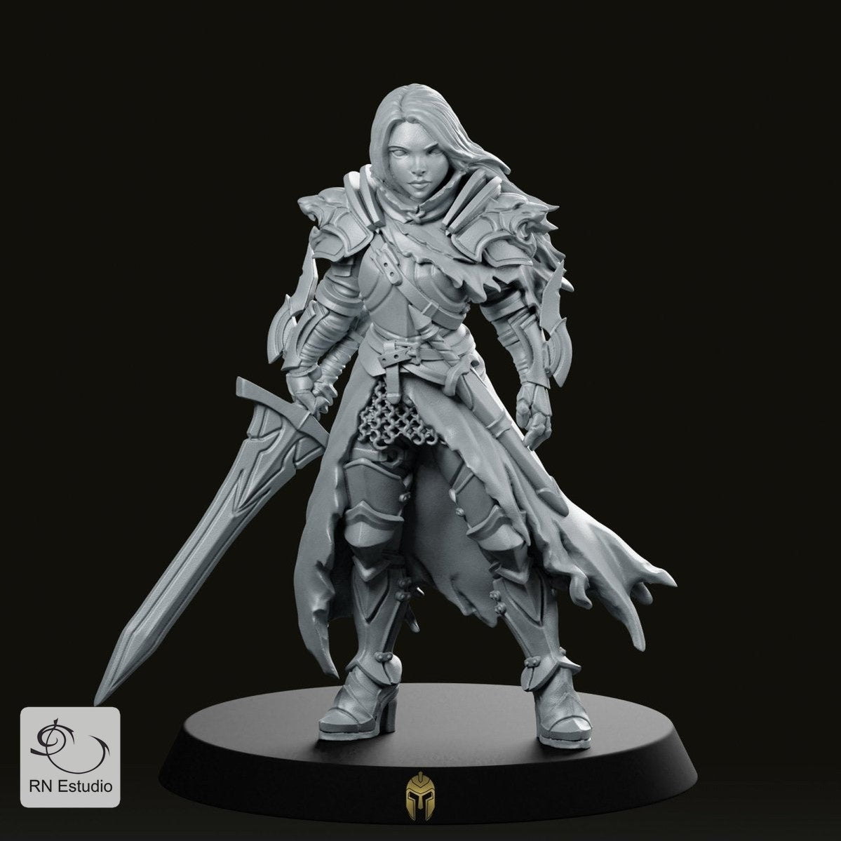 Fantasy Lydia the Lioness Miniature - We Print Miniatures -RN Estudio