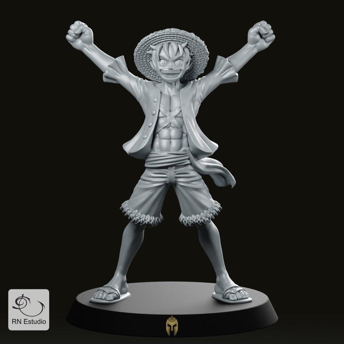 Fantasy Tufy Celebrating JRPG Miniature - We Print Miniatures -RN Estudio