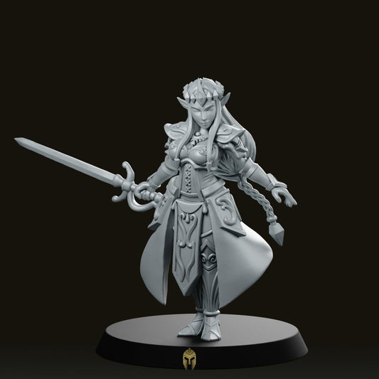 Fantasy Zalidra Elven Princess Miniature - We Print Miniatures -RN Estudio