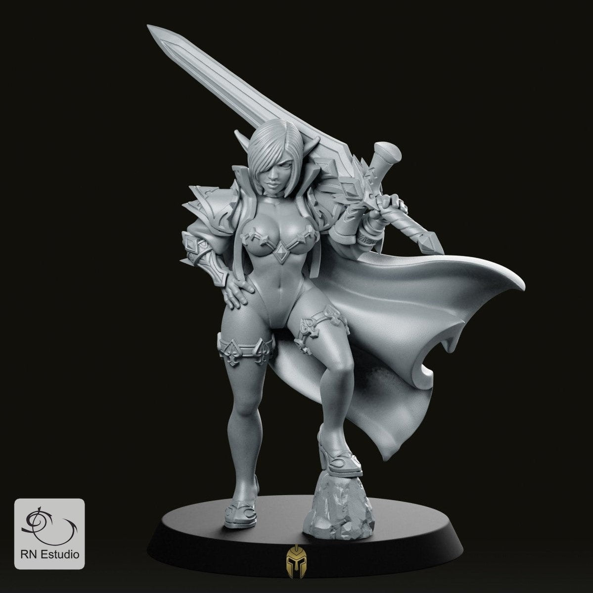 Fantasy Zeeras Slayer Miniature - We Print Miniatures -RN Estudio