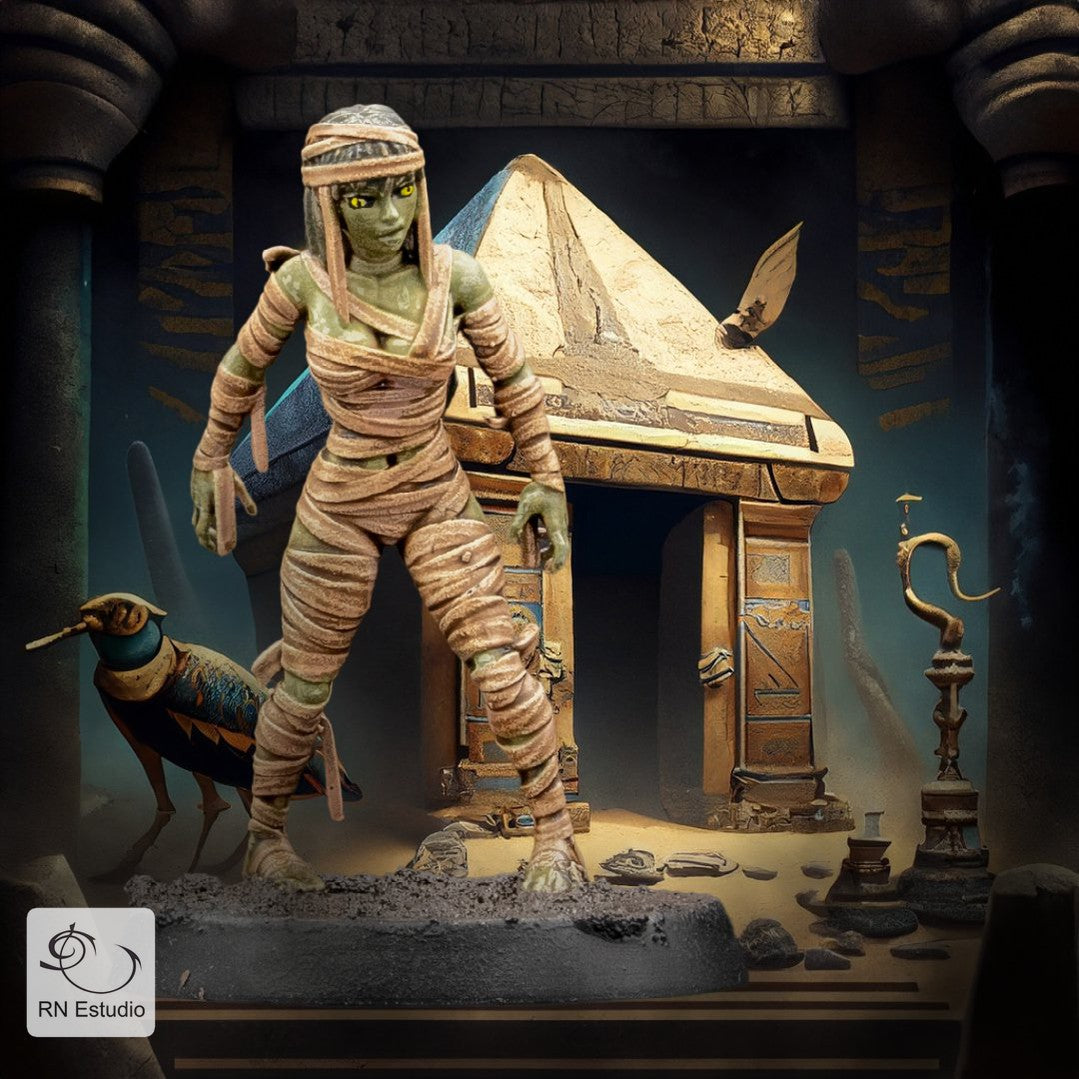 Female Mummy 1 Miniature - We Print Miniatures -RN Estudio