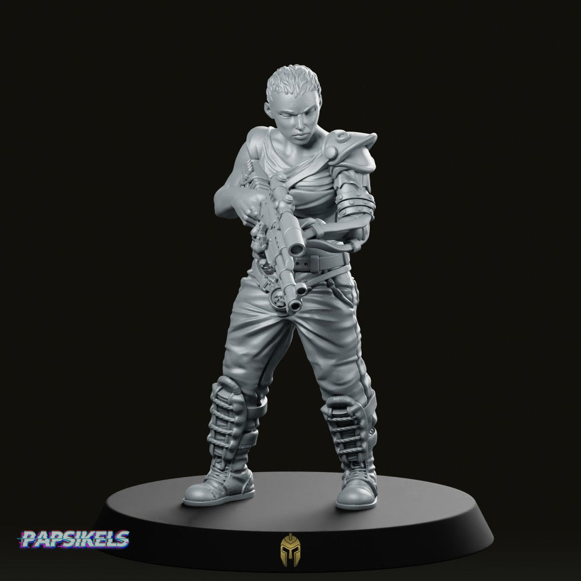 Furious Empress Miniature - We Print Miniatures -Papsikels Miniatures